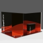 Preview: 230 cm hoher Messestand Eck SEG SmartWall 400x300x230cm für 400x300cm Grundfläche