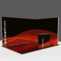 Preview: 230 cm hoher Messestand Eck SEG SmartWall 400x300x230cm für 400x300cm Grundfläche