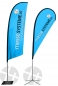 Preview: Beach Flag big, Höhe 4,5m, Alu-Stange + Tasche