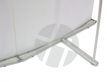 L-banner wall MS 90/180/270x230cm, straight & curved