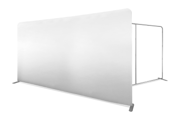 Zipper Wall gerade 400 x 230 cm inkl. Sublimationsdruck