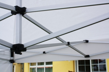 Preview: Zelt 300x300cm Professional weiß inklusive Dach und 3 Seitenwände