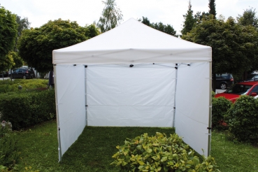 Zelt 300x450cm Professional weiß inklusive Dach und 3 Seitenwände