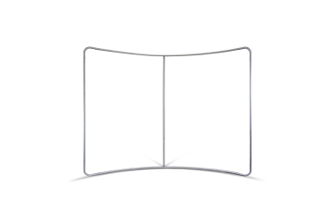 Preview: Zipper Wand C Form ca. 300 x 230 cm inklusive Print