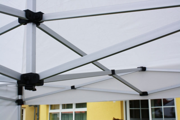 Zelt 300x300cm Professional weiß inklusive Dach und 3 Seitenwände