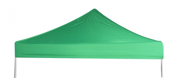 Zelt 300x300cm Professional grün inklusive Dach und 3 Seitenwände