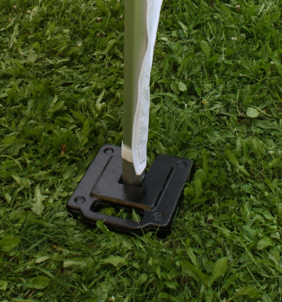 Zelt 300x300cm Professional grün inklusive Dach und 3 Seitenwände