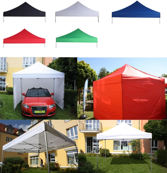 Zelt 300x450cm Professional mit einfarbigem Dach + 0-3 Stück einfarbige Wände