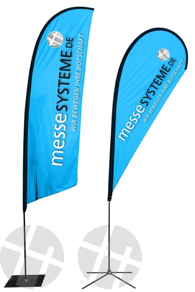 Beach Flag big, Höhe 4,5m, Alu-Stange + Tasche