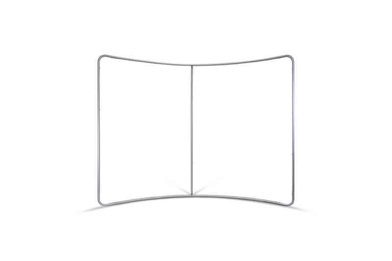 Zipper Wand C Form ca. 300 x 230 cm inklusive Print