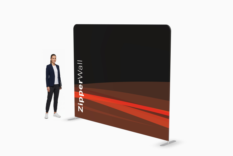 Zipper Wall gerade 300 x 230 cm inkl. Sublimationsdruck