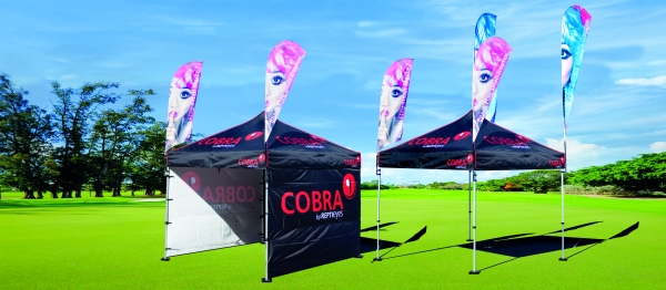 Zelt 300x600cm Professional mit CMYK vollbedrucktem Dach + 0-3 Stück vollbedruckte Wände